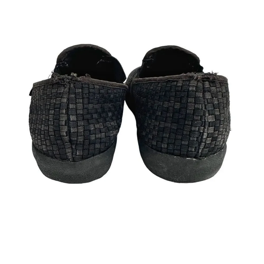 Hurley Surf Woven Black Slip On Vintage Shoes Dia De Los Hurley Size 9.5
